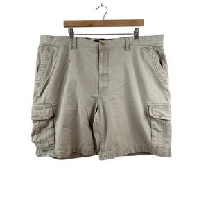 RedHead Men's Beige Cotton Cargo‎ Shorts Size 44 Casual Outdoor Relaxed Fit